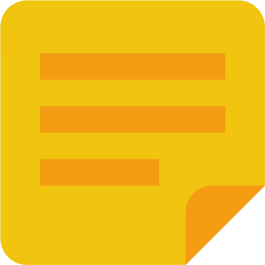 Yellow Post It Note Icon