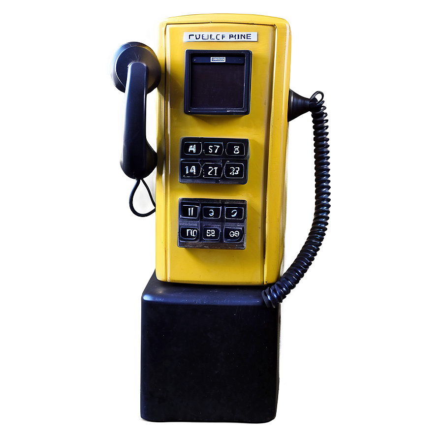 Yellow Public Phone Png Lro