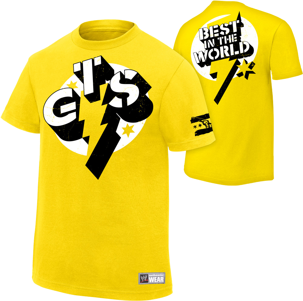 Yellow Punk Style Wrestling Tshirt