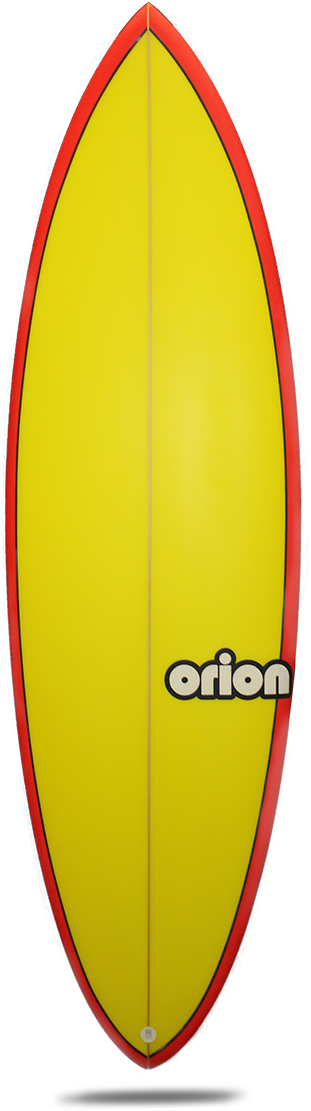 Yellow Red Orion Surfboard