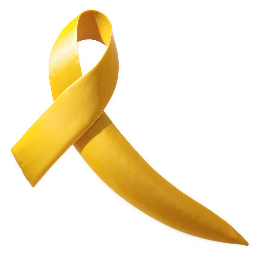 Yellow Ribbon For Awareness Png Jce