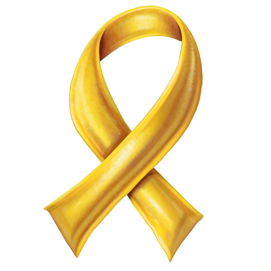 Yellow Ribbon For Awareness Png Jre