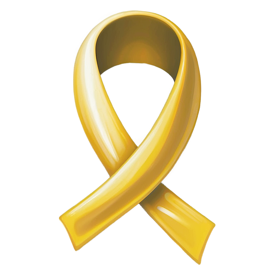 Yellow Ribbon For Hope Png 06262024