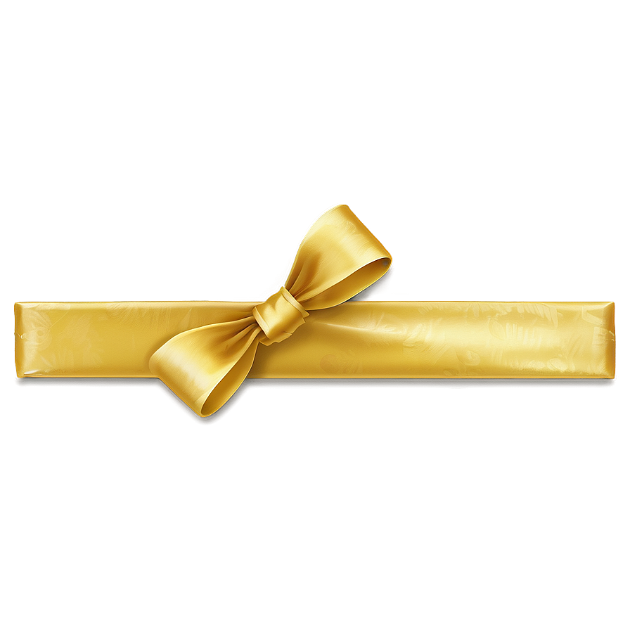 Yellow Ribbon Gift Wrap Png Xbm11