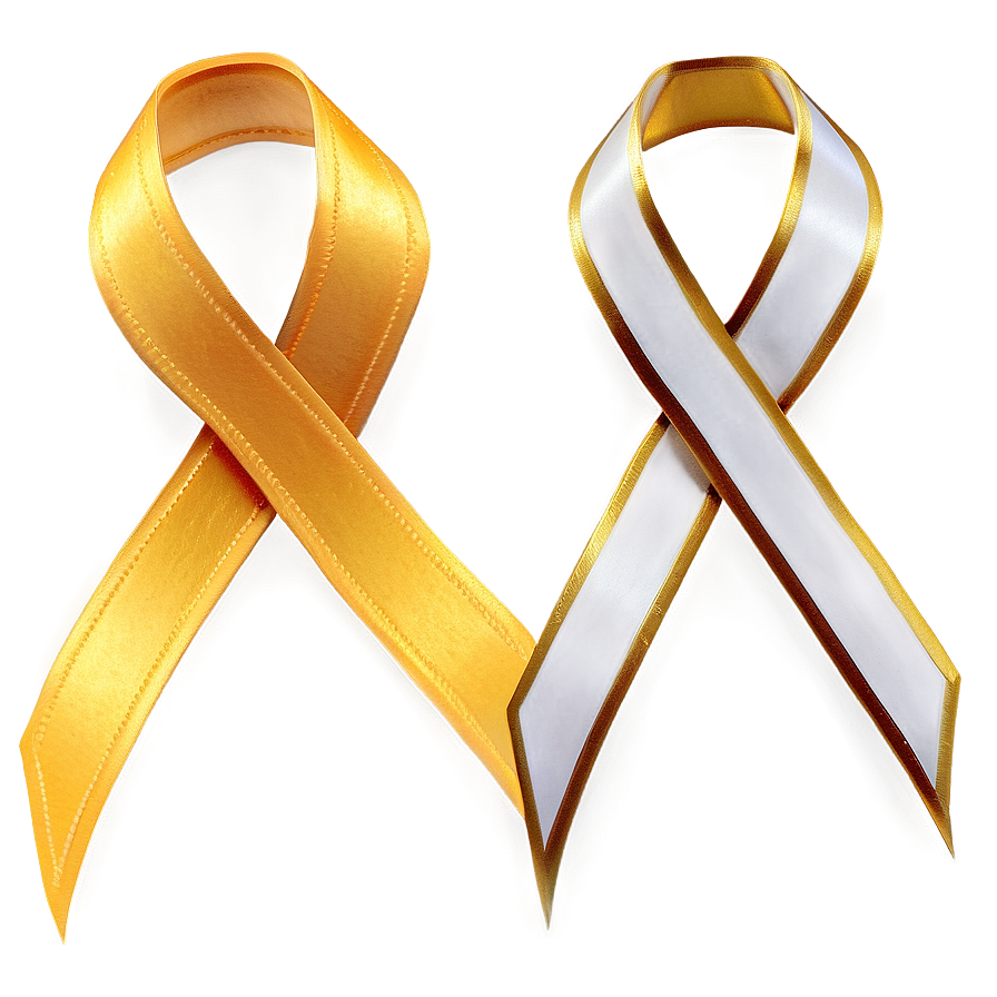 Yellow Ribbon On White Png 47