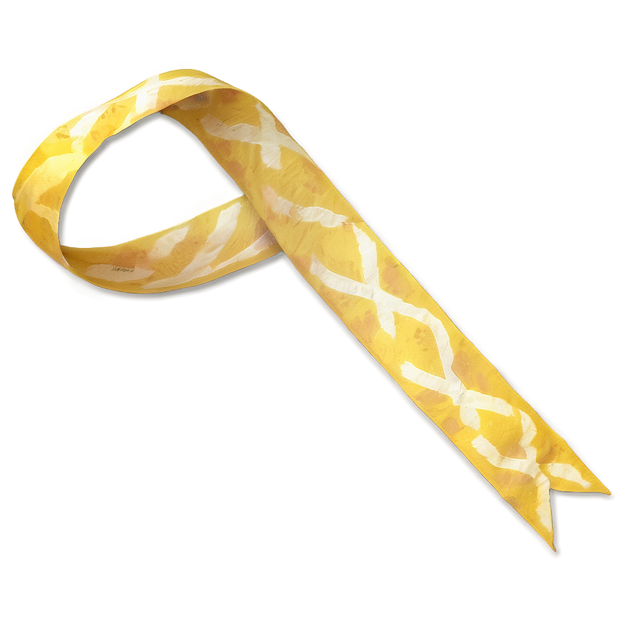 Yellow Ribbon Streamer Png 06262024