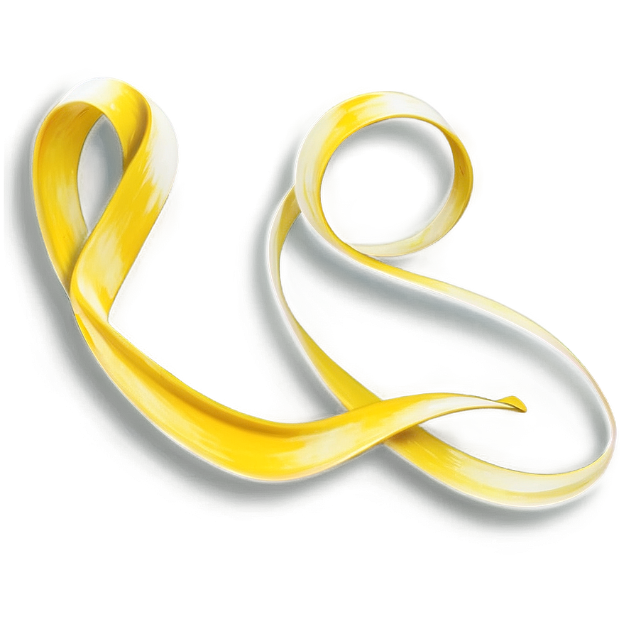 Yellow Ribbon Wave Png 06262024