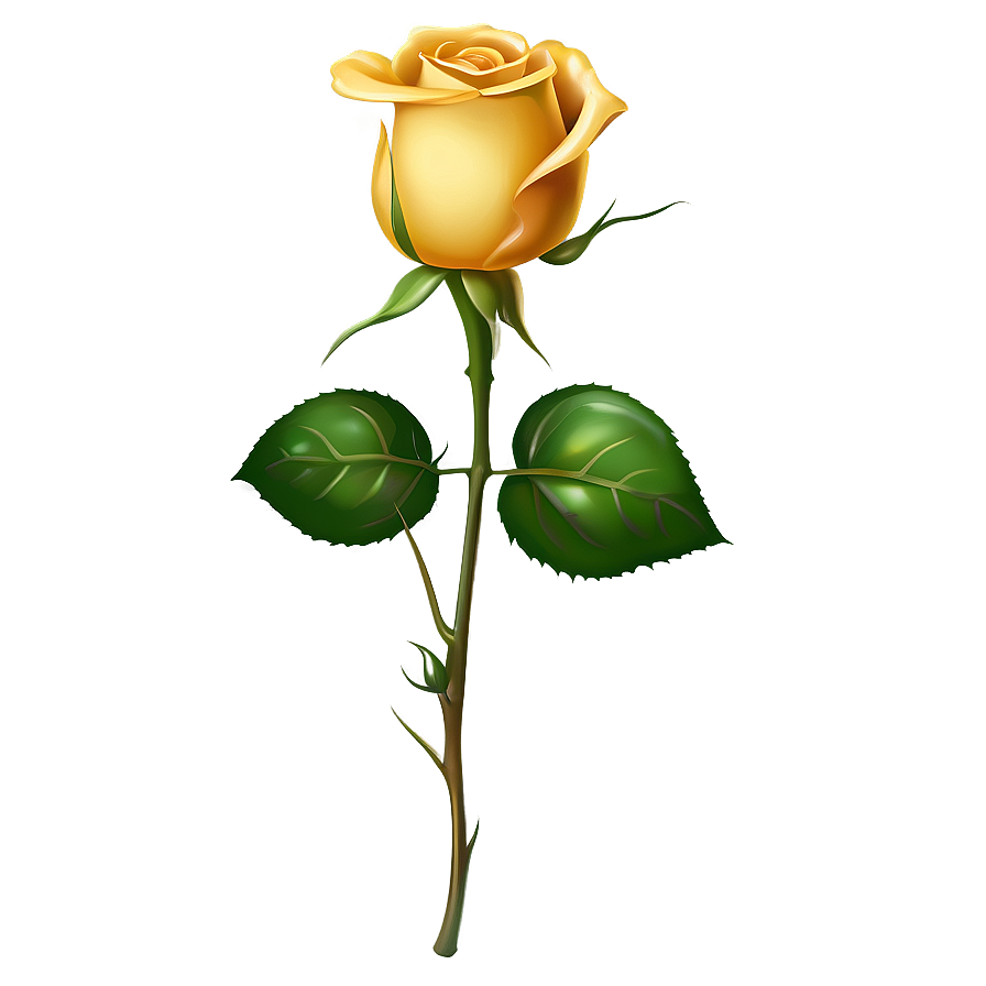 Yellow Rose Clipart Png Bff31