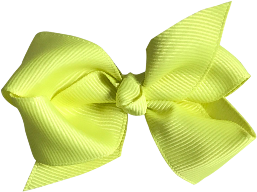 Yellow Satin Ribbon Bow