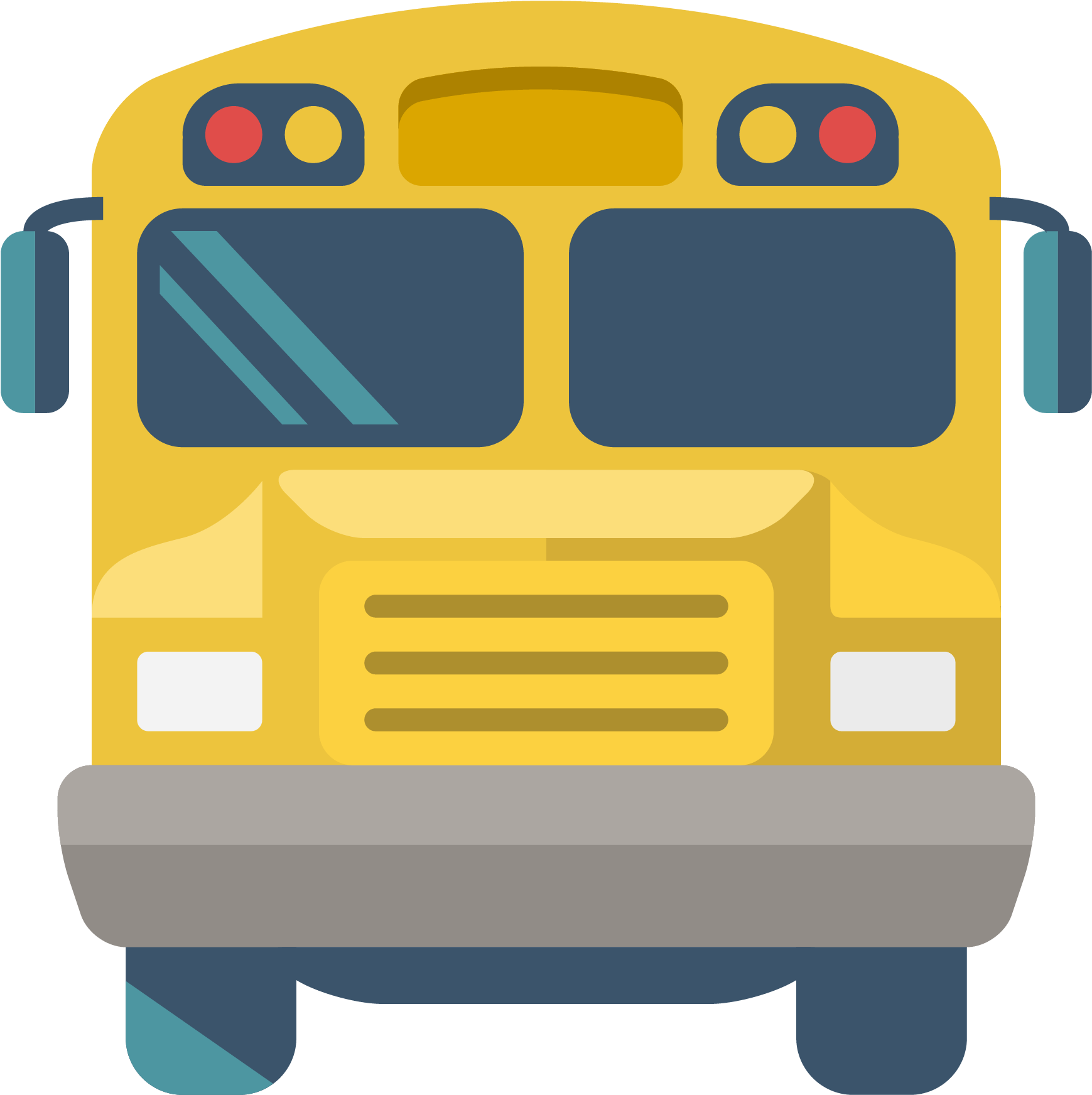 Yellow School Bus Icon