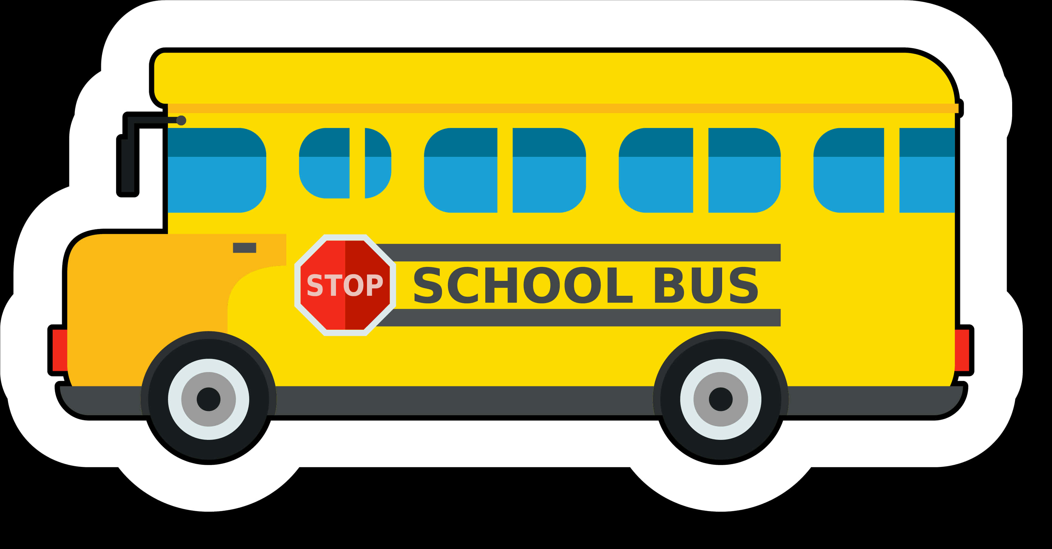 Yellow School Bus Illustration