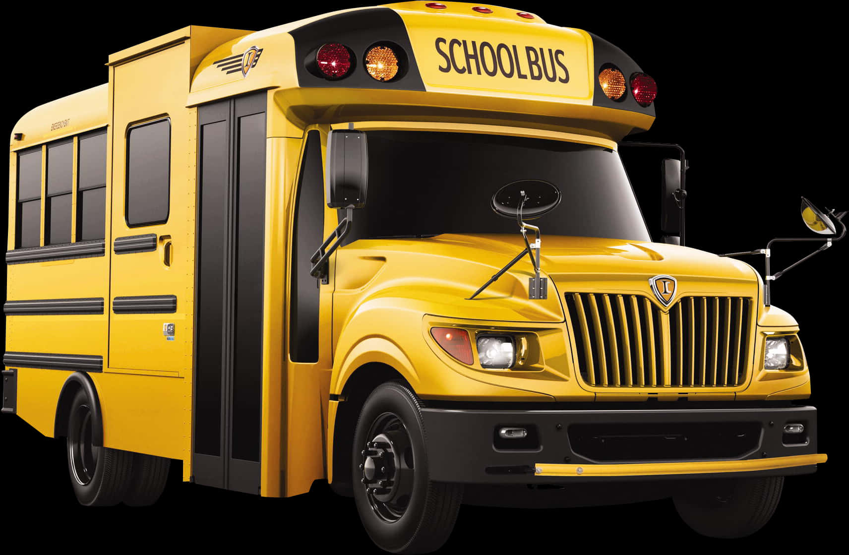 Yellow School Bus Isolated