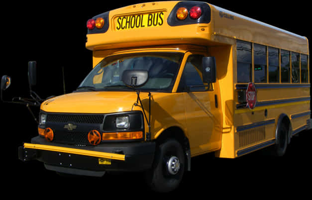 Yellow School Bus Side View