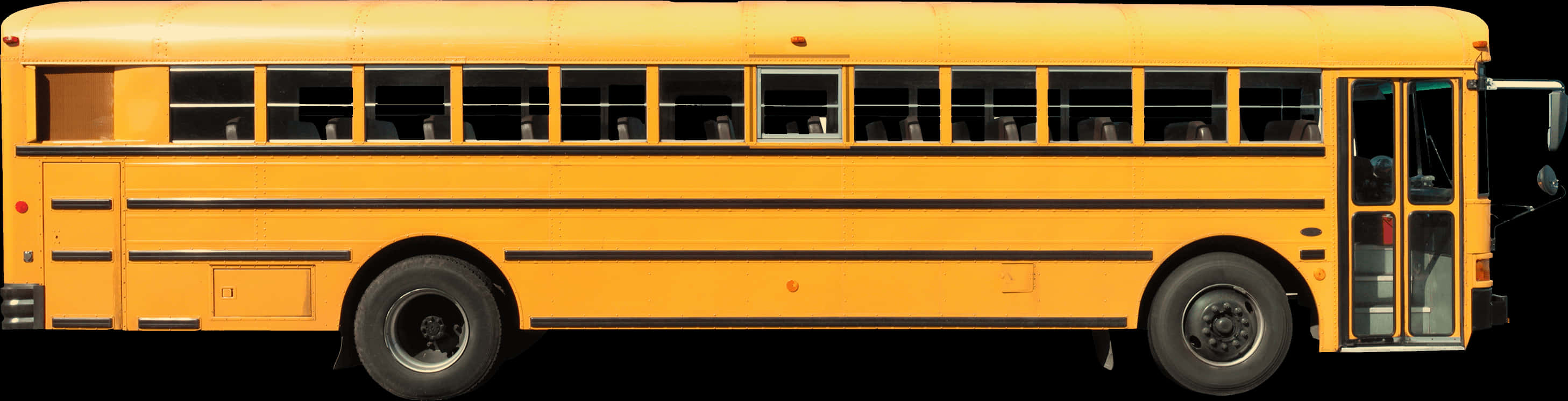 Yellow School Bus Side View