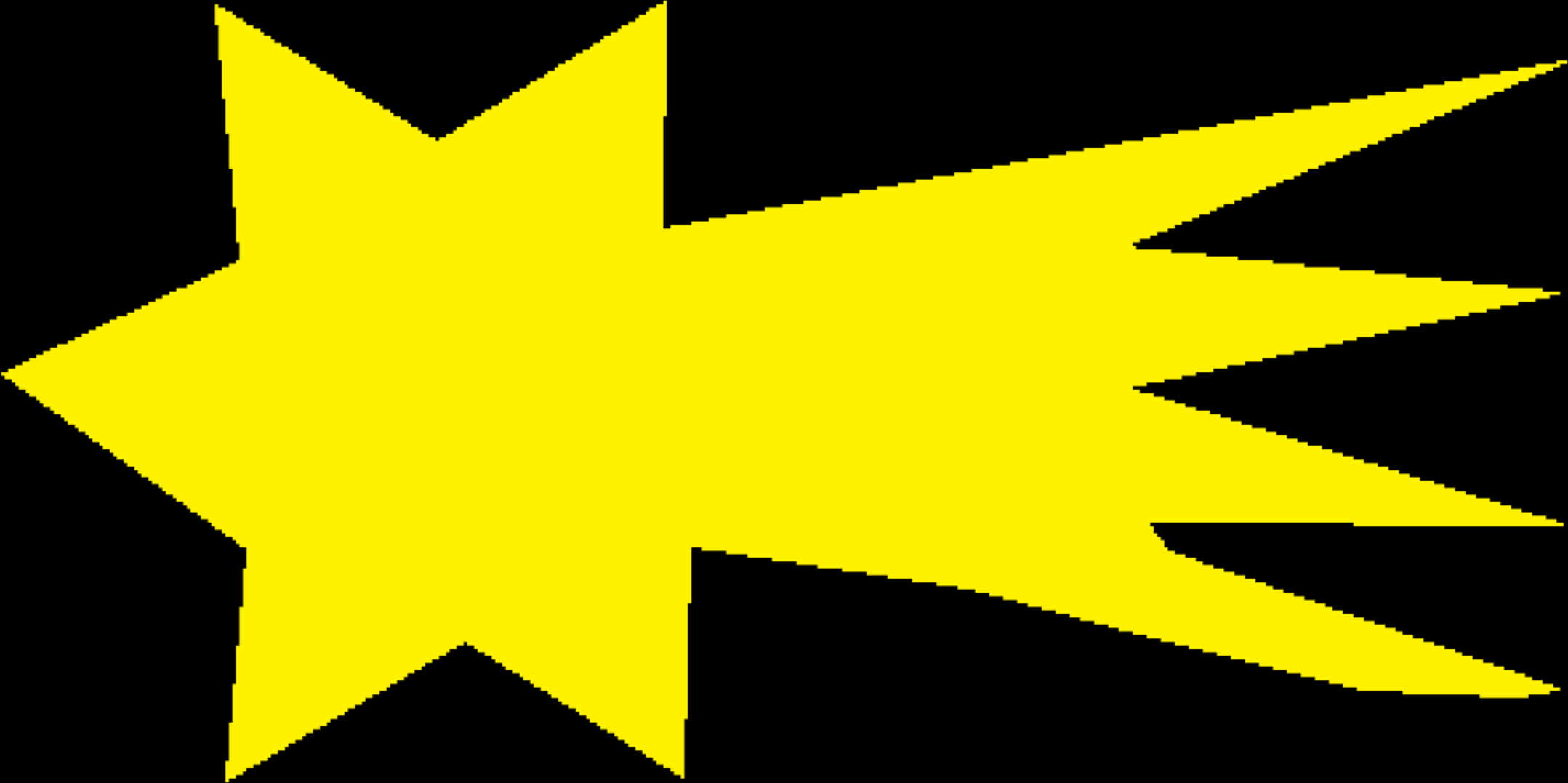 Yellow Shooting Star Graphic