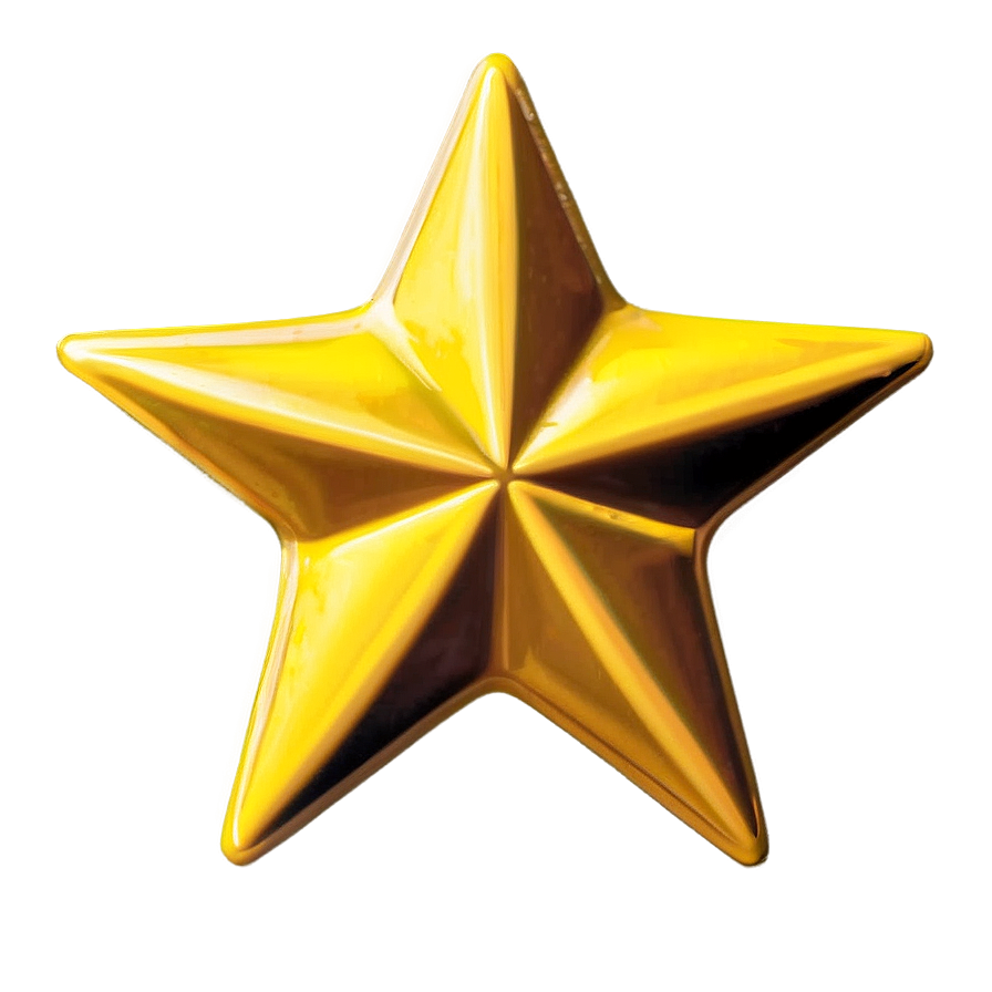 Yellow Star Sticker Png Pkt59