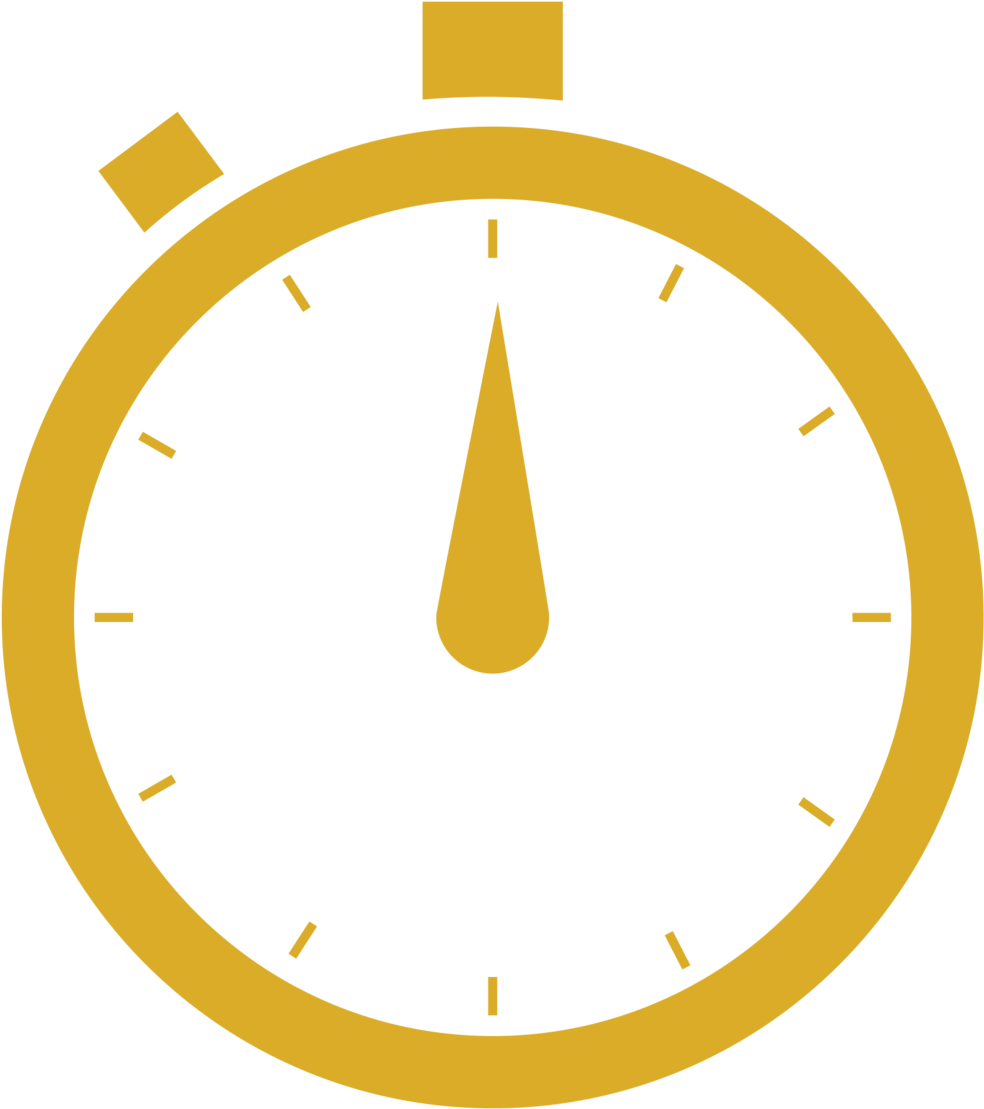 Yellow Stopwatch Icon