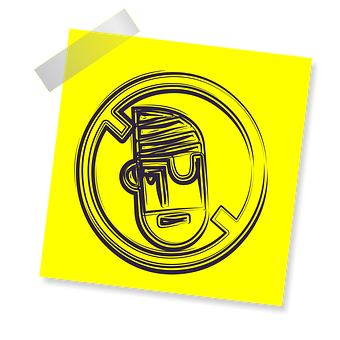 Yellow Stylized Head Icon