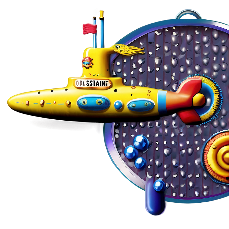 Yellow Submarine Nautical Theme Png Akn