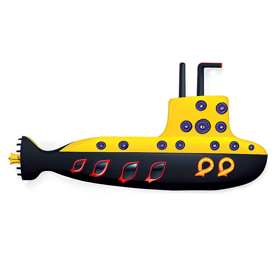 Yellow Submarine Nautical Theme Png Cwc9