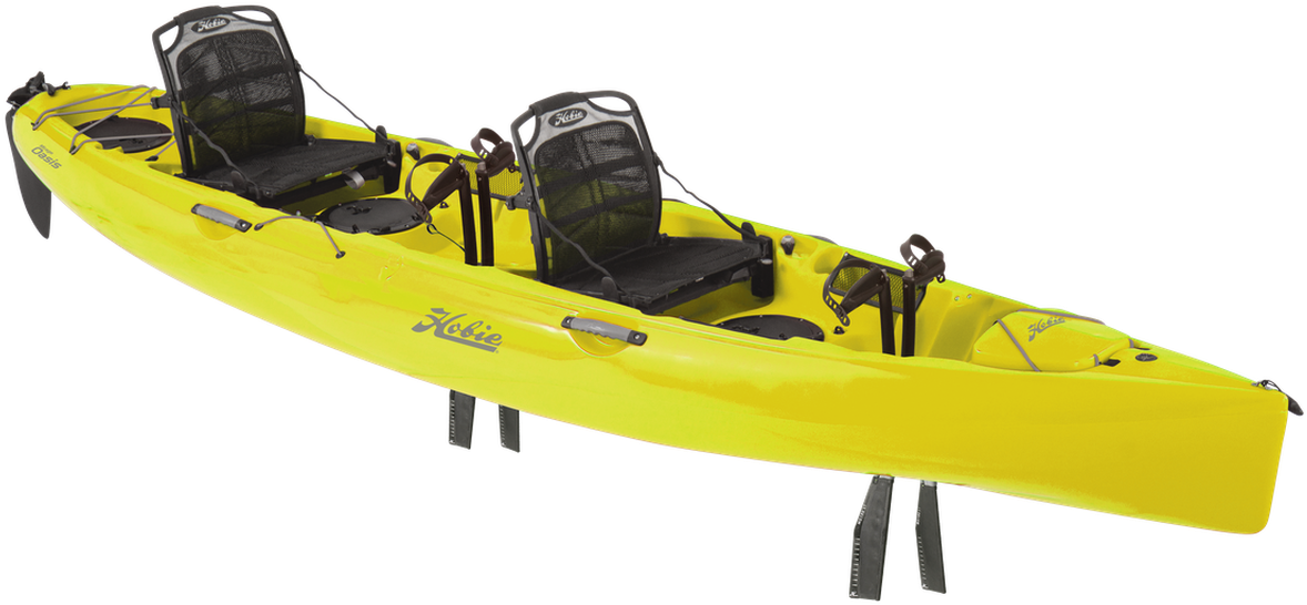 Yellow Tandem Kayak Hobie Oasis