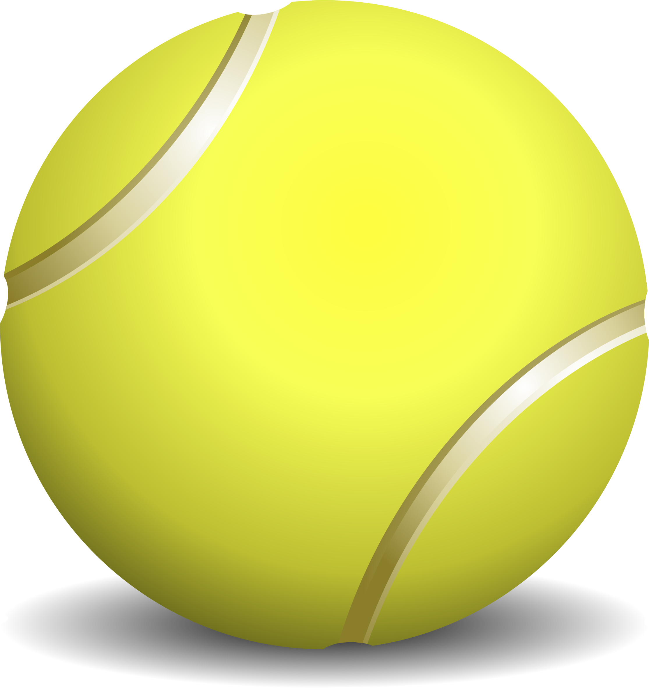 Yellow Tennis Ball Illustration