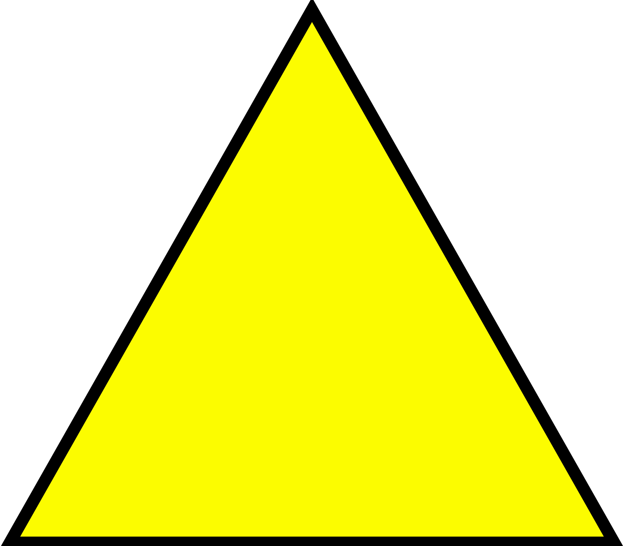 Yellow Triangle Graphic