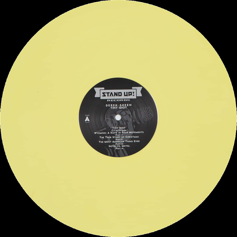 Yellow Vinyl Record