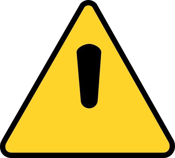 Yellow Warning Sign Exclamation Point