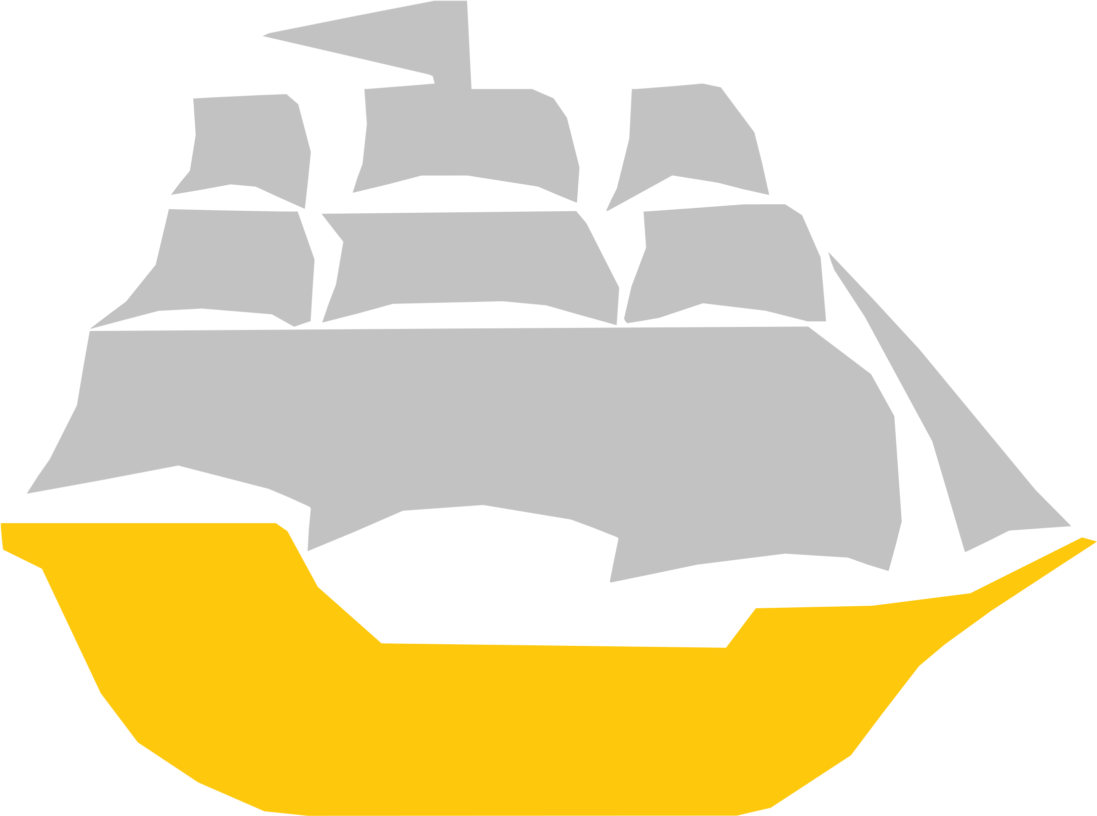 Yellowand Grey Sailboat Graphic