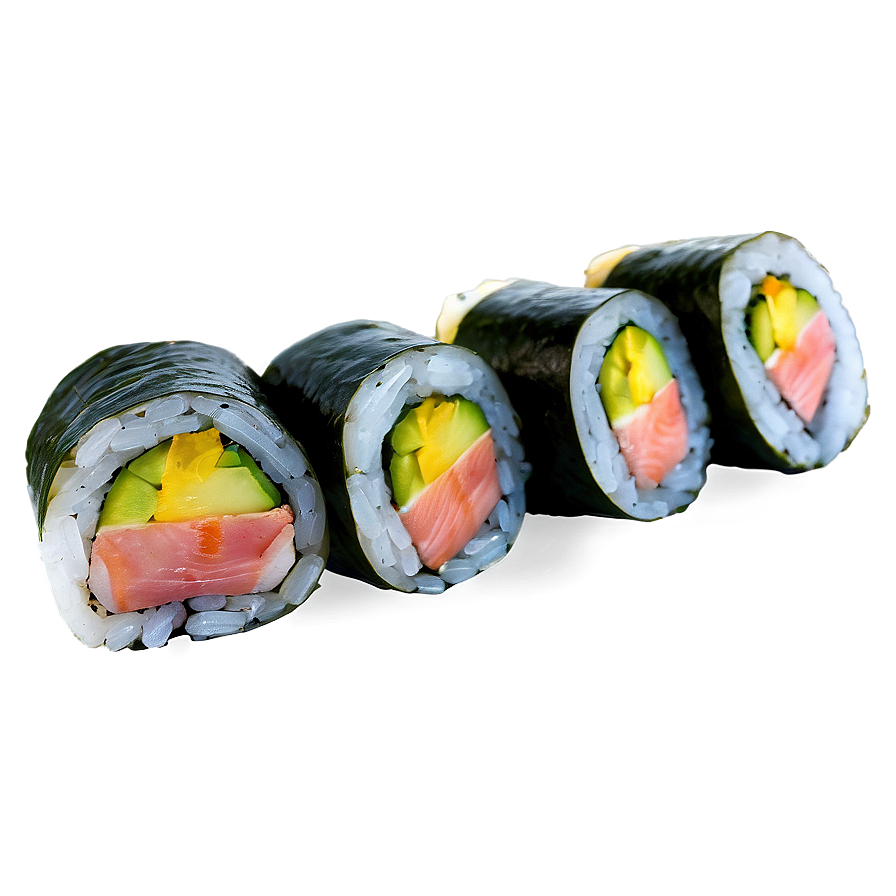 Yellowtail Sushi Roll Png 06282024