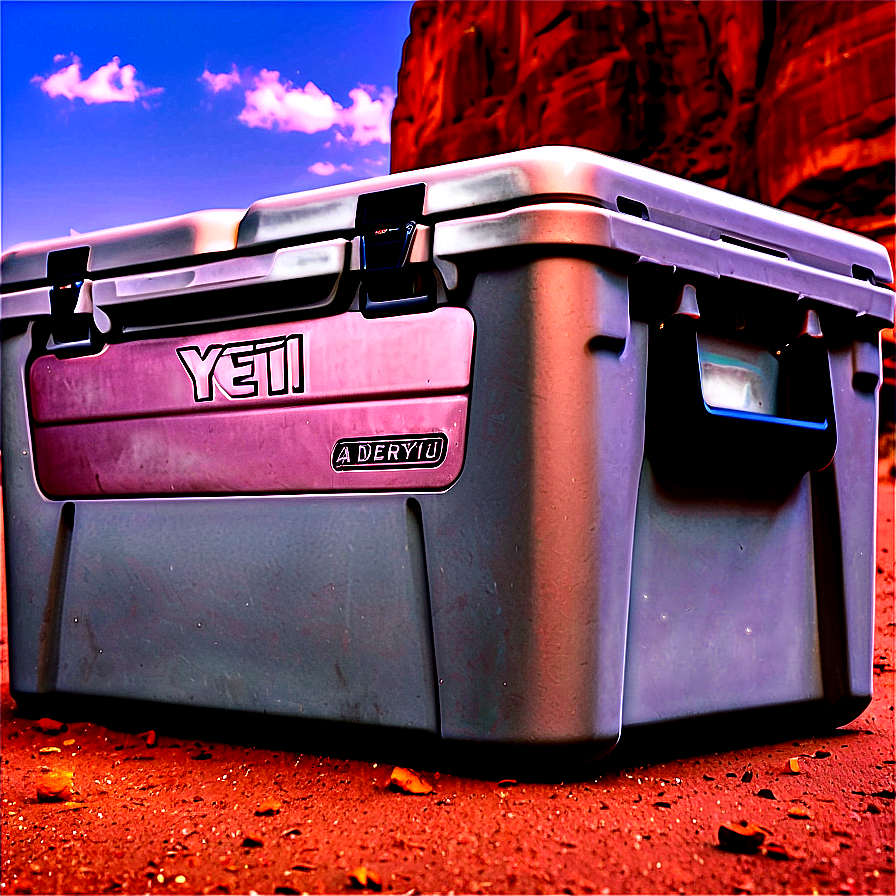 Yeti Cooler In The Desert Png Idg91