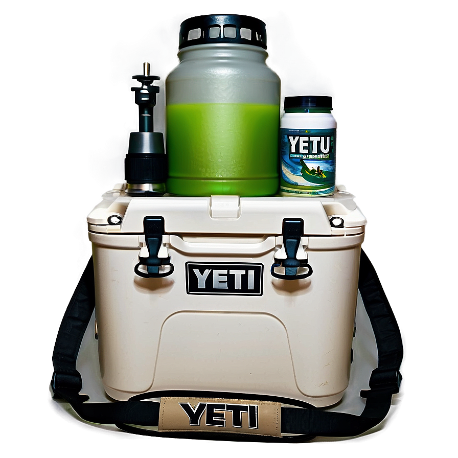 Yeti Cooler With Fishing Gear Png Vls