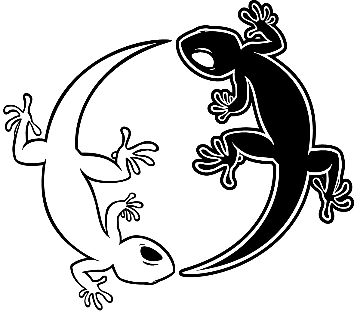 Yin Yang Geckos Artwork