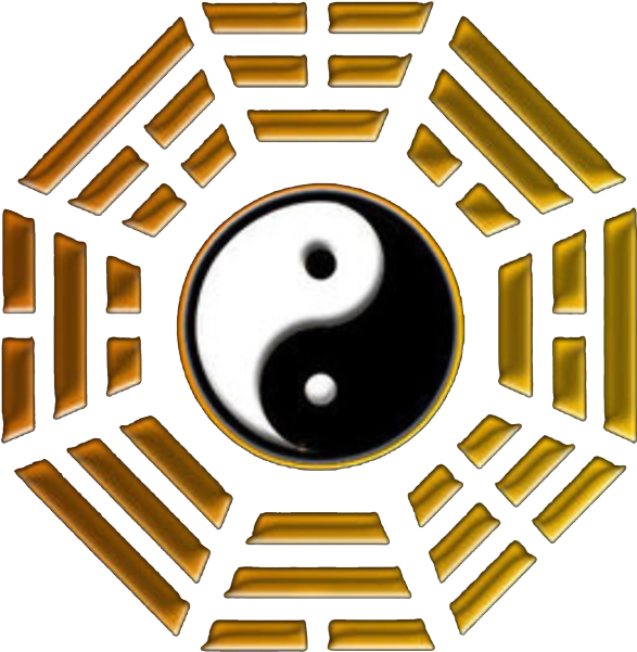 Yin Yang Symbolwith I Ching Bagua