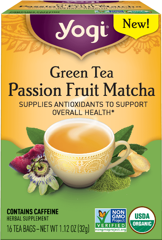 Yogi Green Tea Passion Fruit Matcha Box