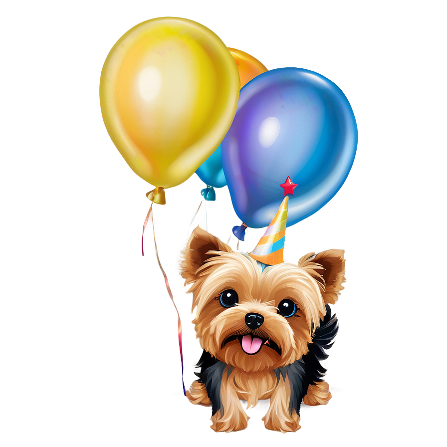 Yorkie Birthday Png 06242024