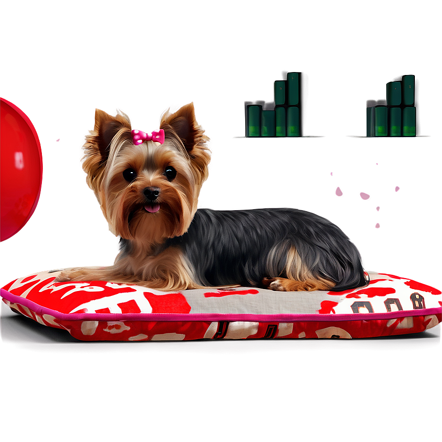 Yorkie In Bed Png Qjb