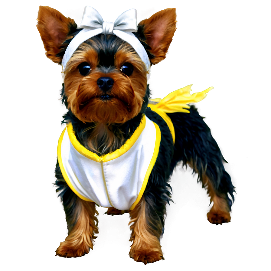 Yorkie In Costume Png 06242024