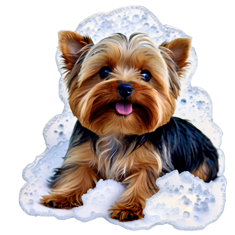 Yorkie In Snow Png 06242024