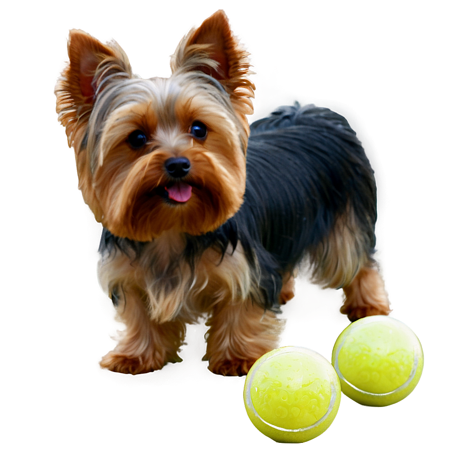 Yorkie With Ball Png 65