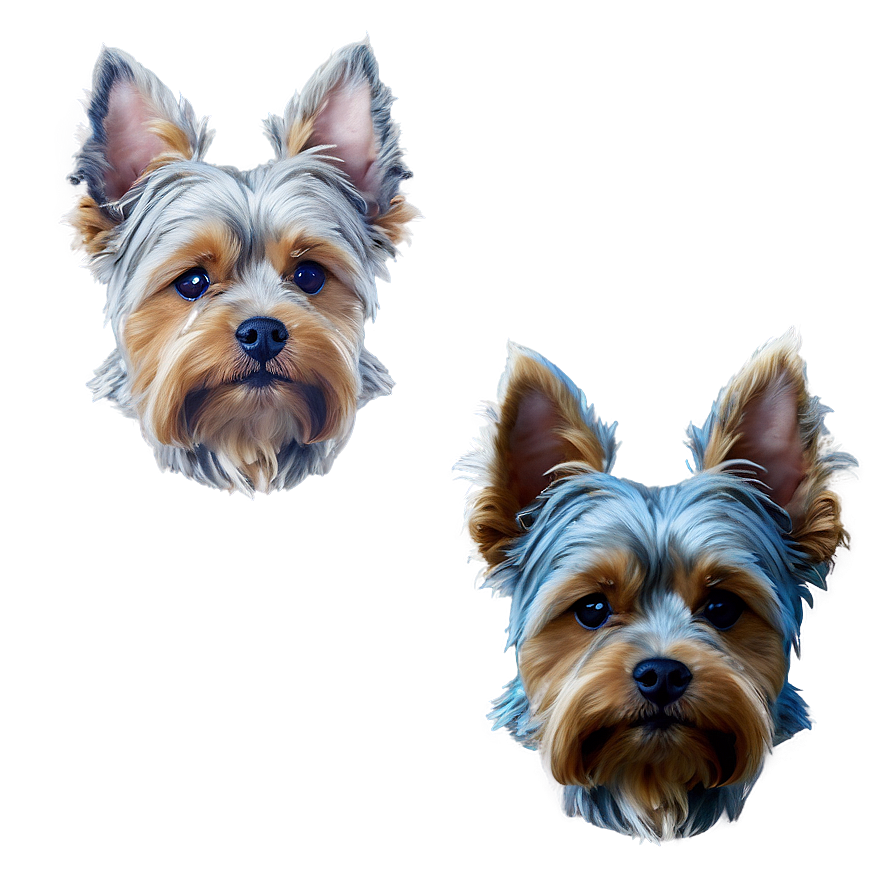 Yorkie With Ears Up Png 06242024