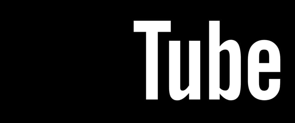 You Tube Black Background Partial Logo