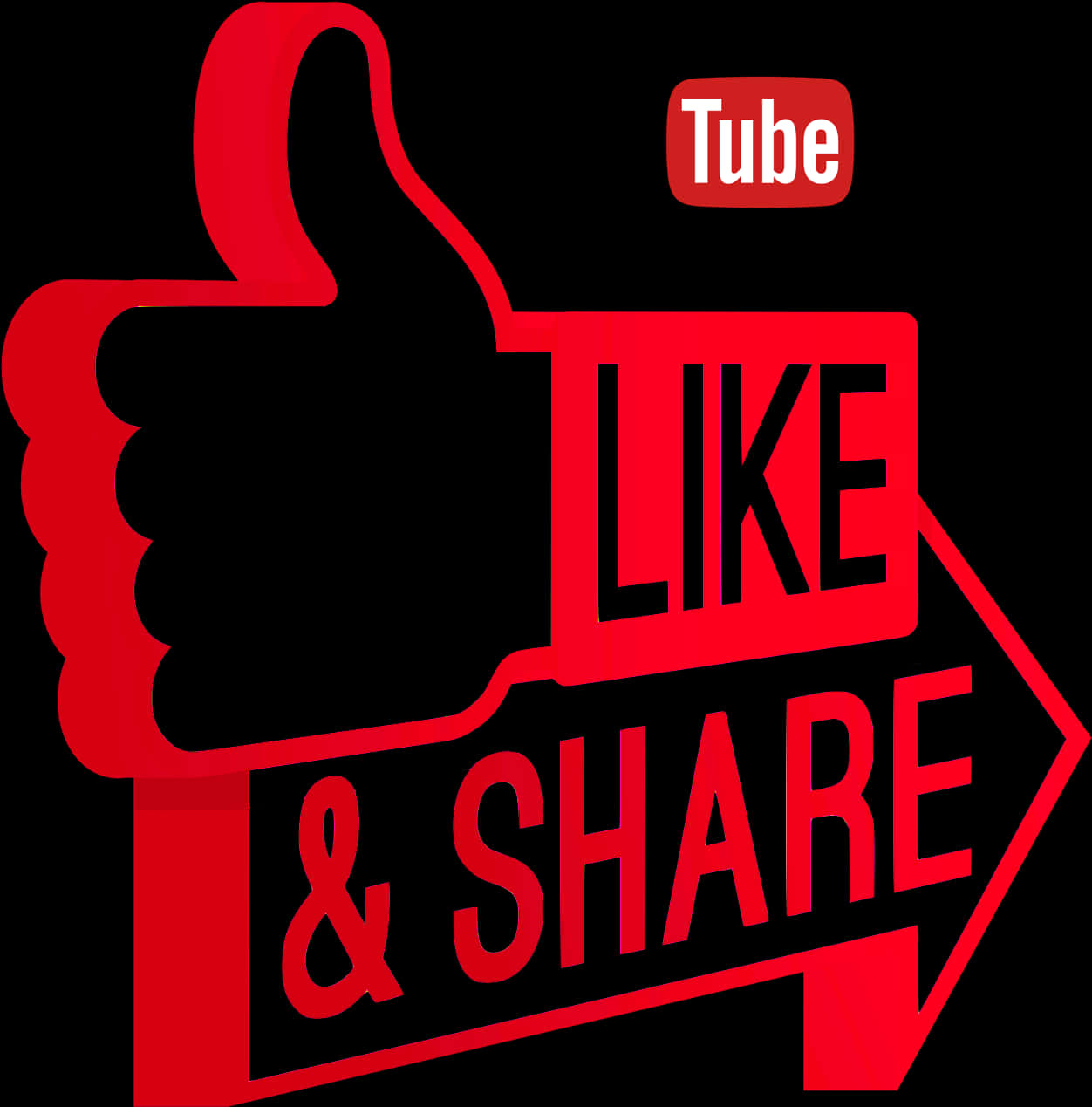 You Tube Likeand Share Graphic