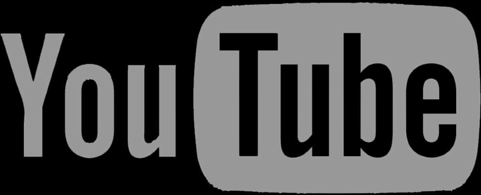 You Tube Logo Blackand White