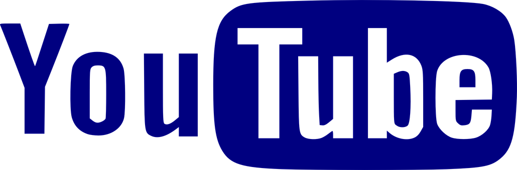 You Tube Logo Blue Background