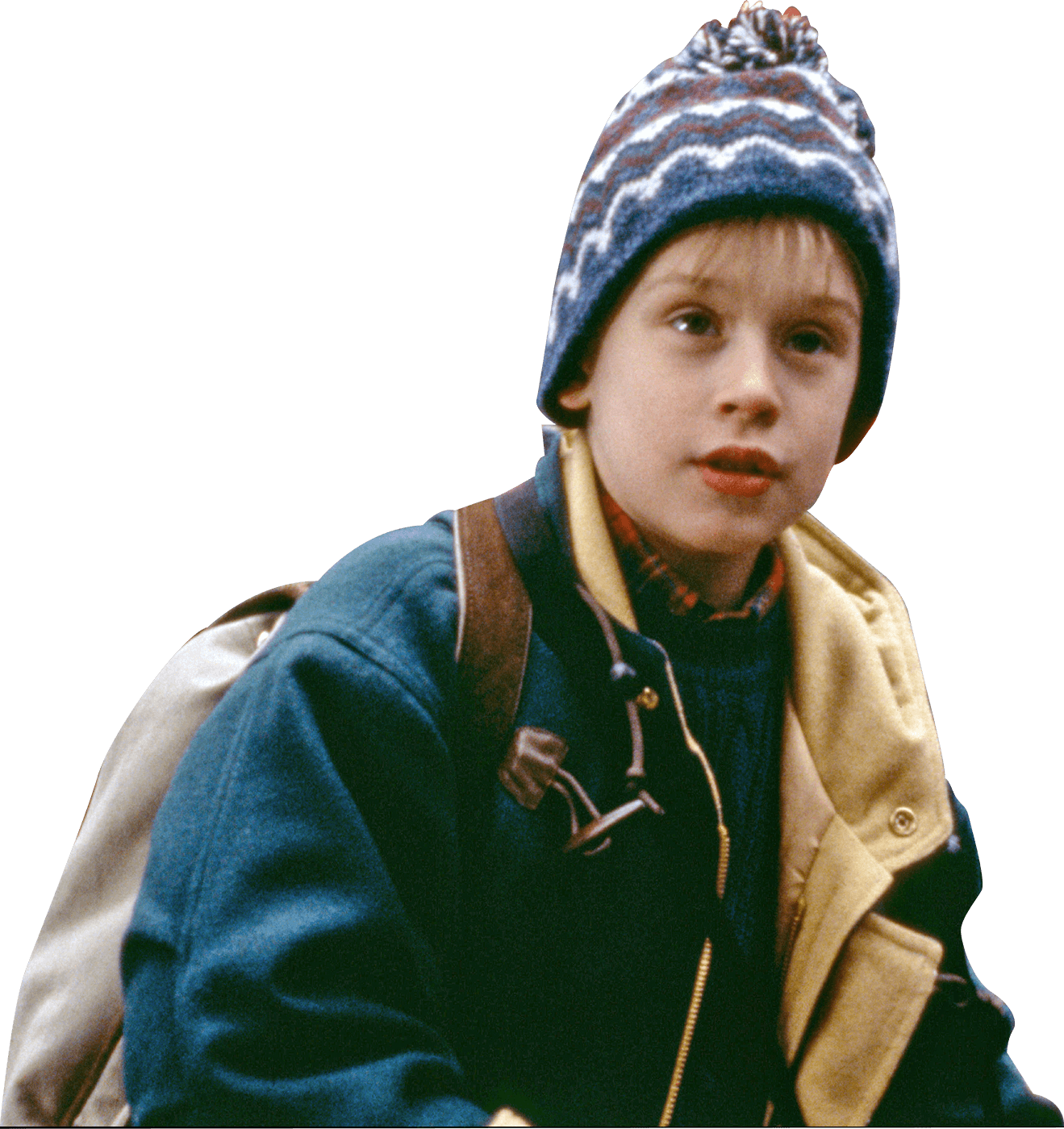 Young Boy Winter Hat Backpack