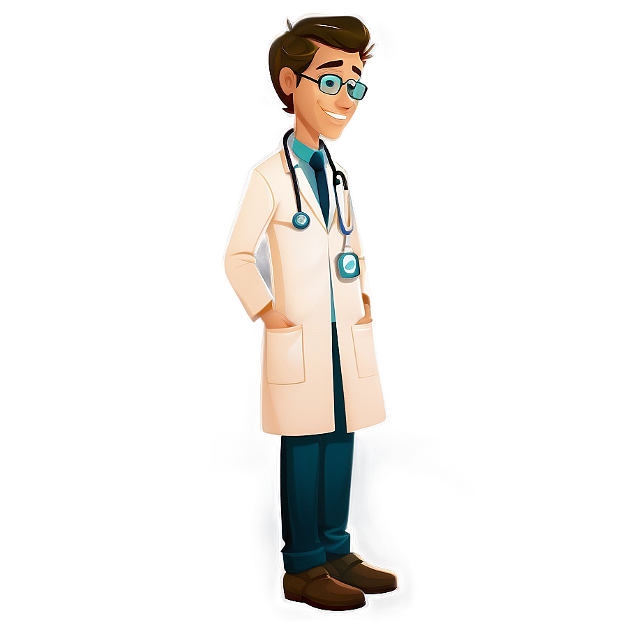 Young Cartoon Doctor Png Wnt52