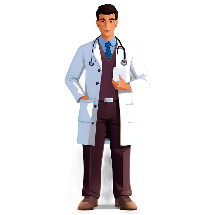 Young Doctor Cartoon Character Png Mpw