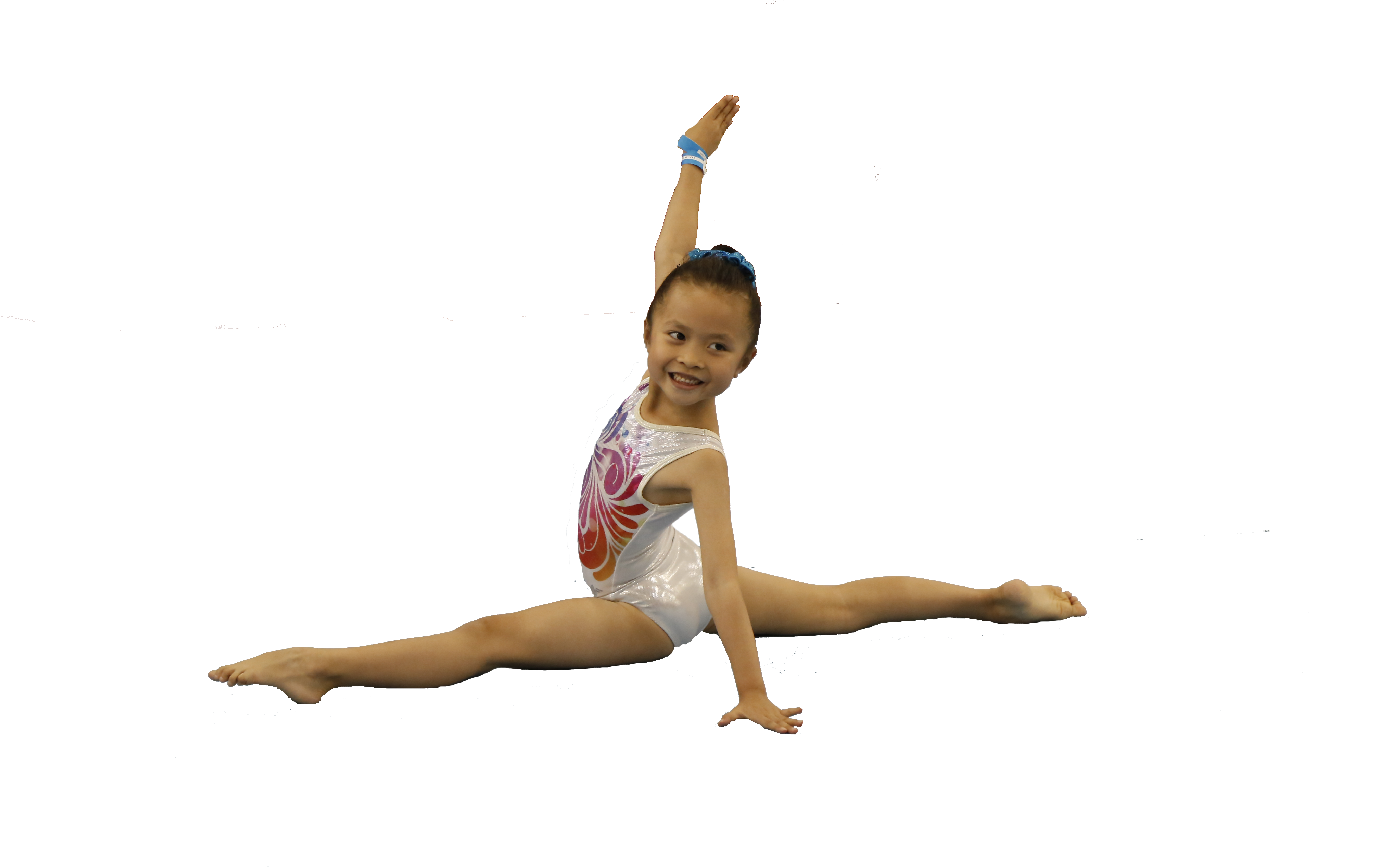 Young Gymnast Split Jump